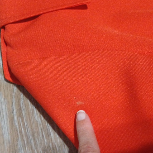 Vintage London Fog Limited Edition Coat Red/Orange Polka dot lining Size XS/S - Picture 9 of 10